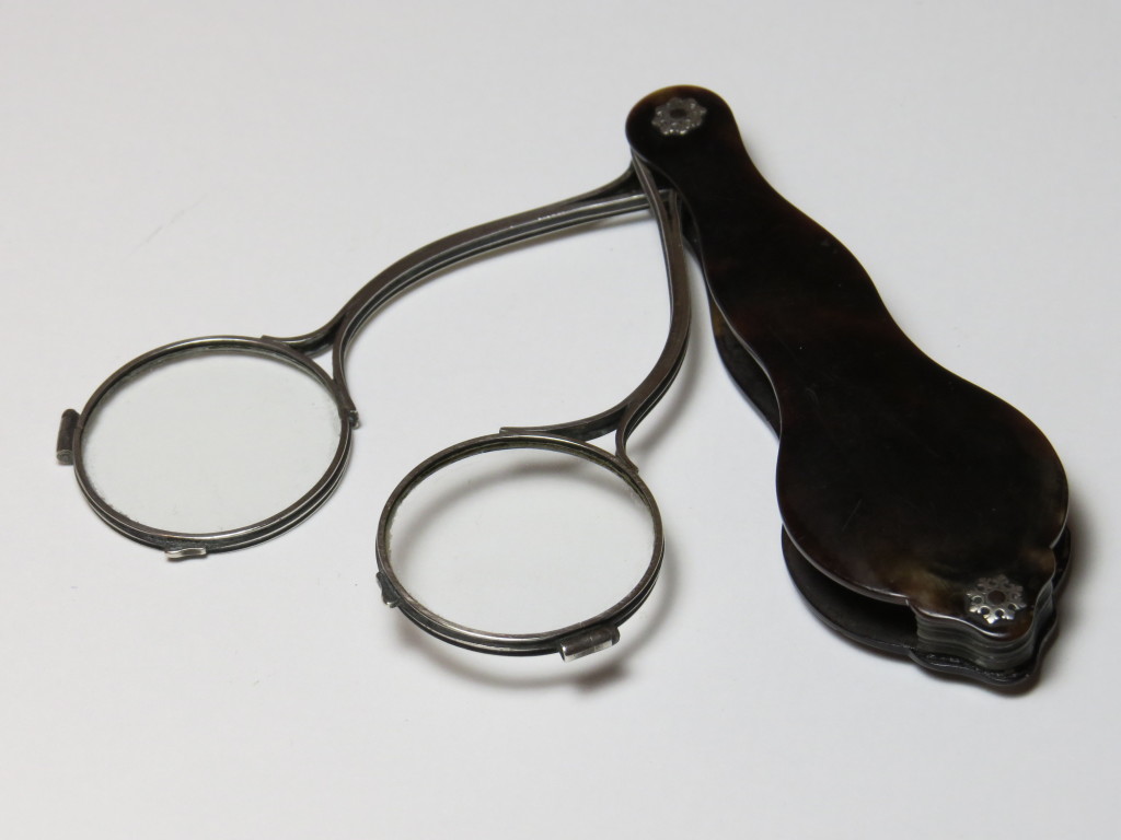 Tortoiseshell and silver scissors