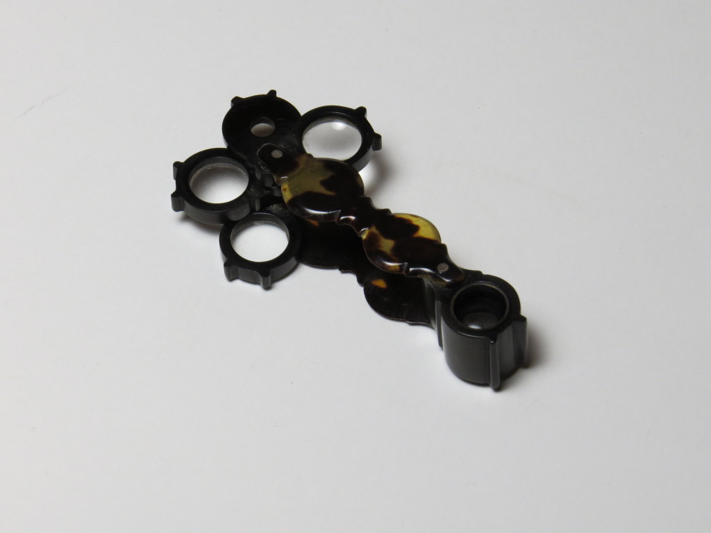 Tortoiseshell - Very small magnifiers for reading and writing.
