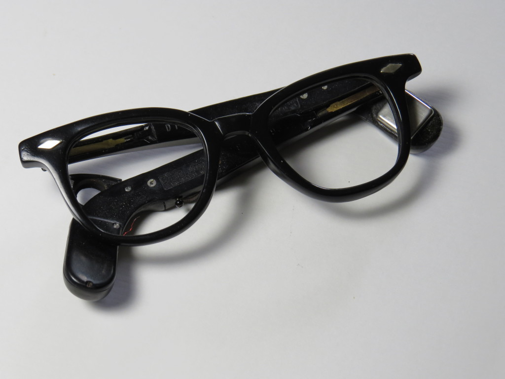 Men's hearing aid spectacles - 1950's